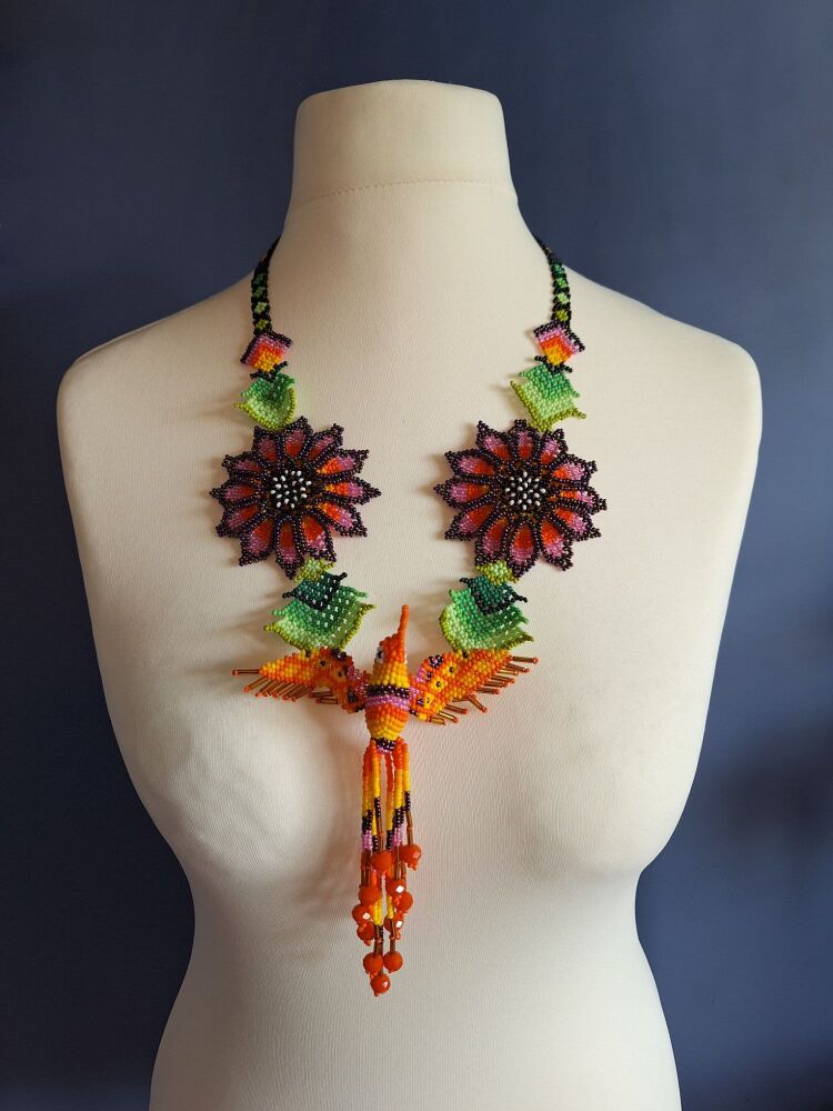 Huichol Beaded Necklace - Design 13