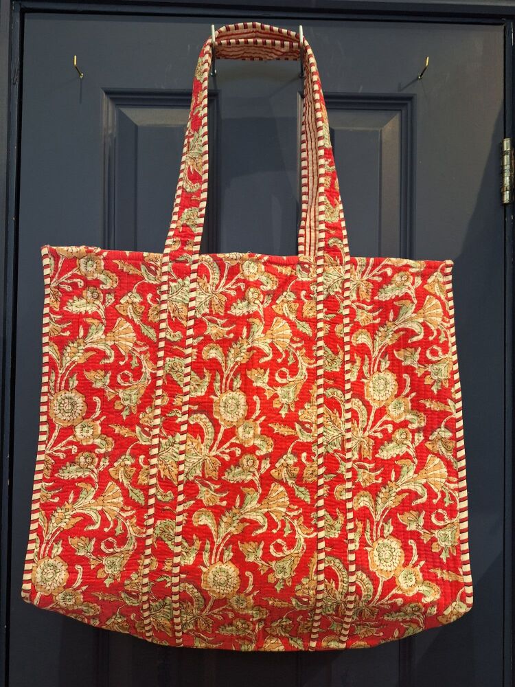 Indian Cotton Tote Bag - Design 5