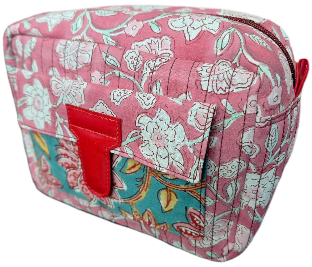 Block Print Wash Bag - Design 7