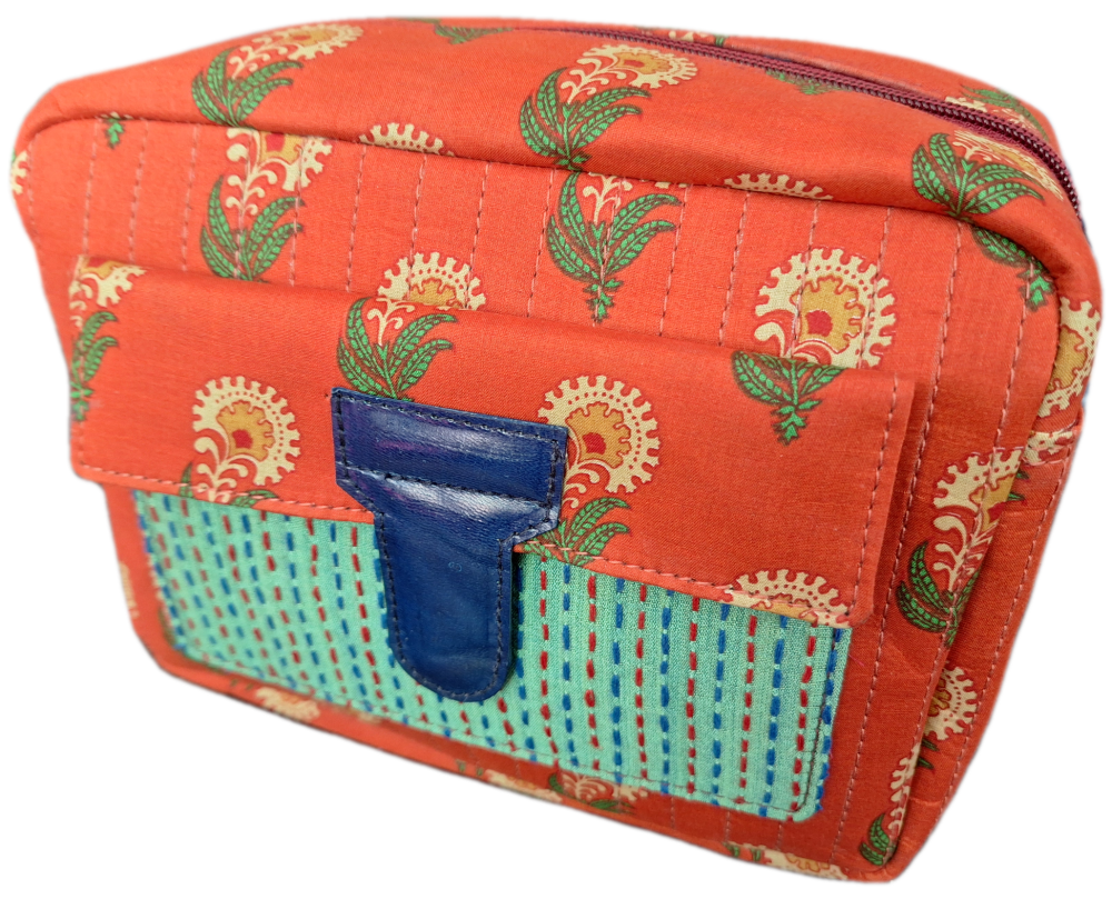 Block Print Wash Bag - Design 11