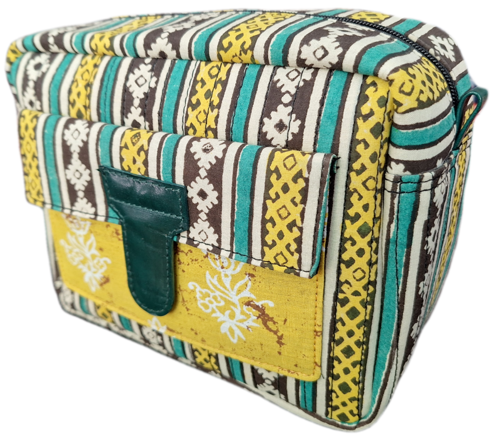 Block Print Wash Bag - Design 4