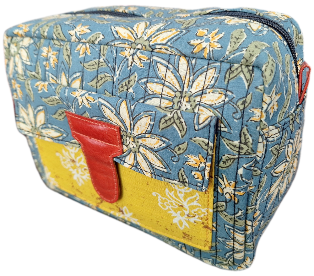 Block Print Wash Bag - Design 5