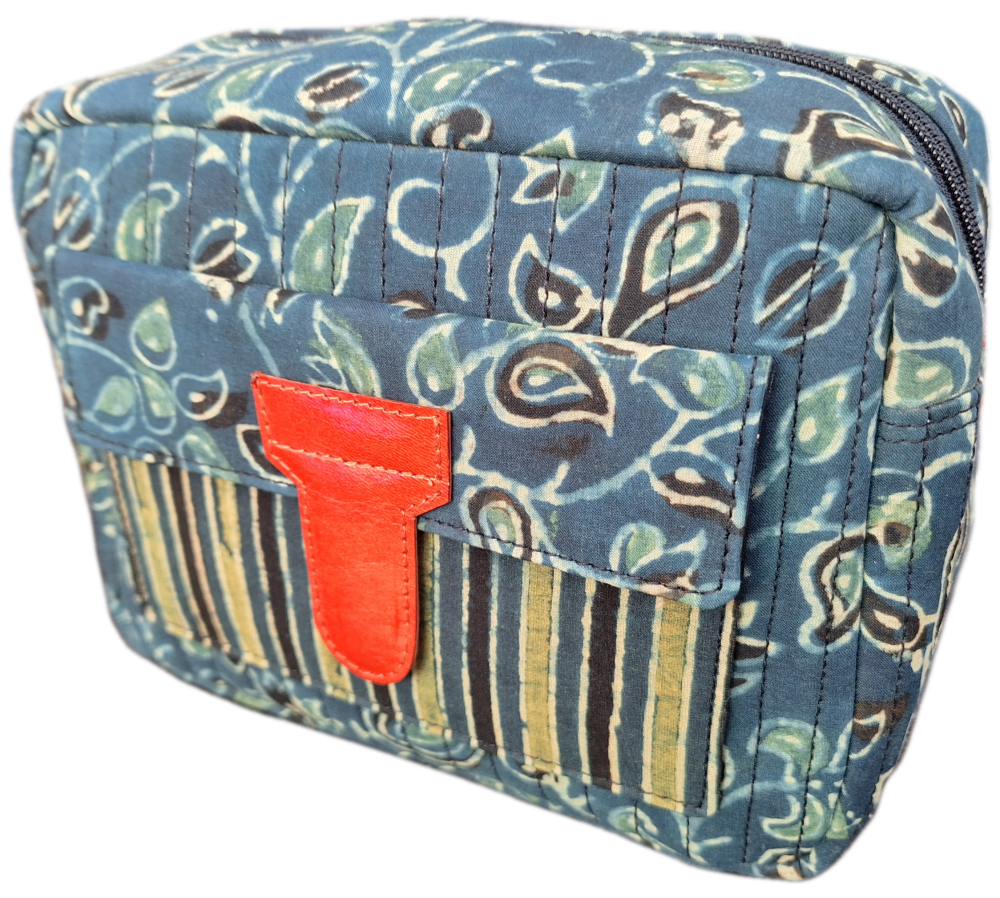 Block Print Wash Bag - Design 6