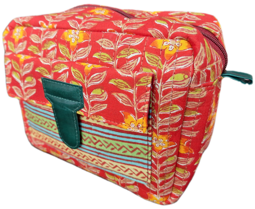 Block Print Wash Bag - Design 8