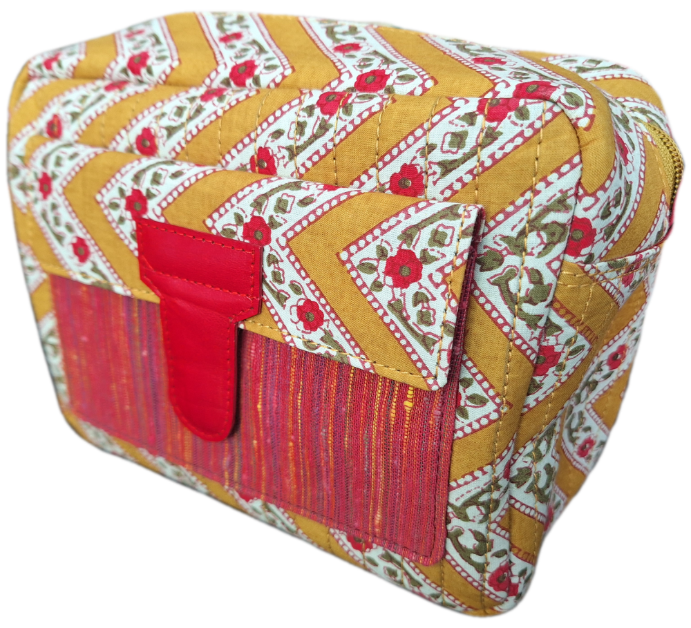 Block Print Wash Bag - Design 9