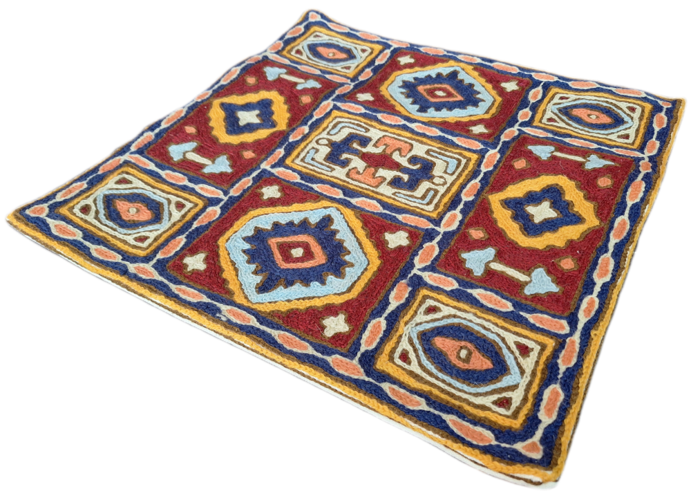 Kashmiri Embroidered Cushion Cover - Design 5