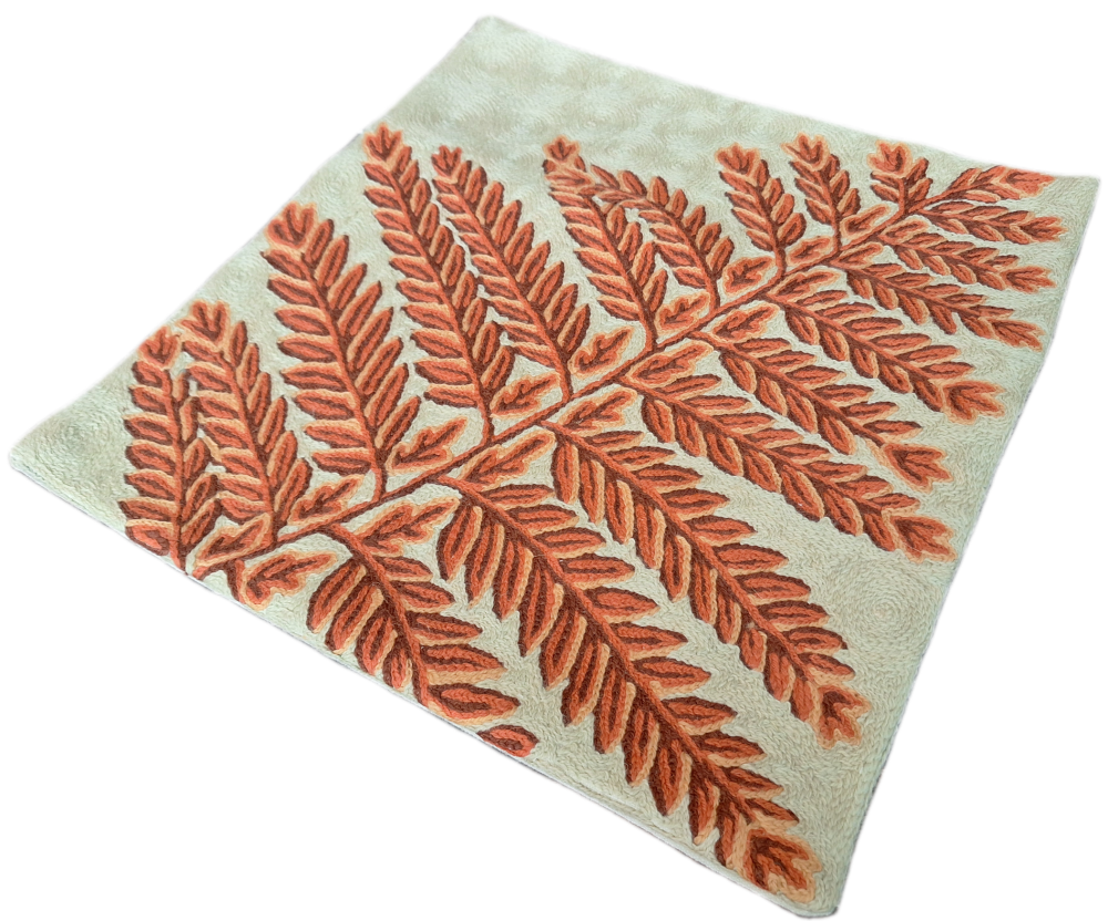 Kashmiri Embroidered Cushion Cover - Design 39