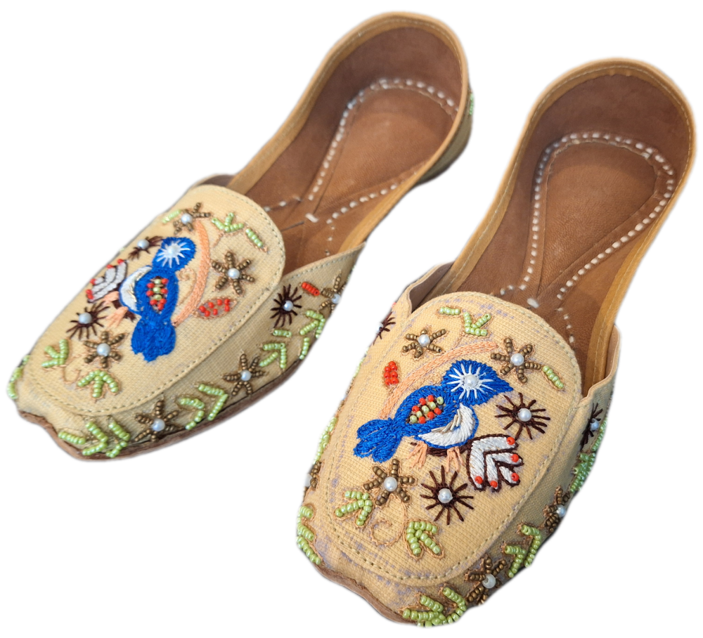 Indian Embroidered Shoes - Design 5  - Size 5