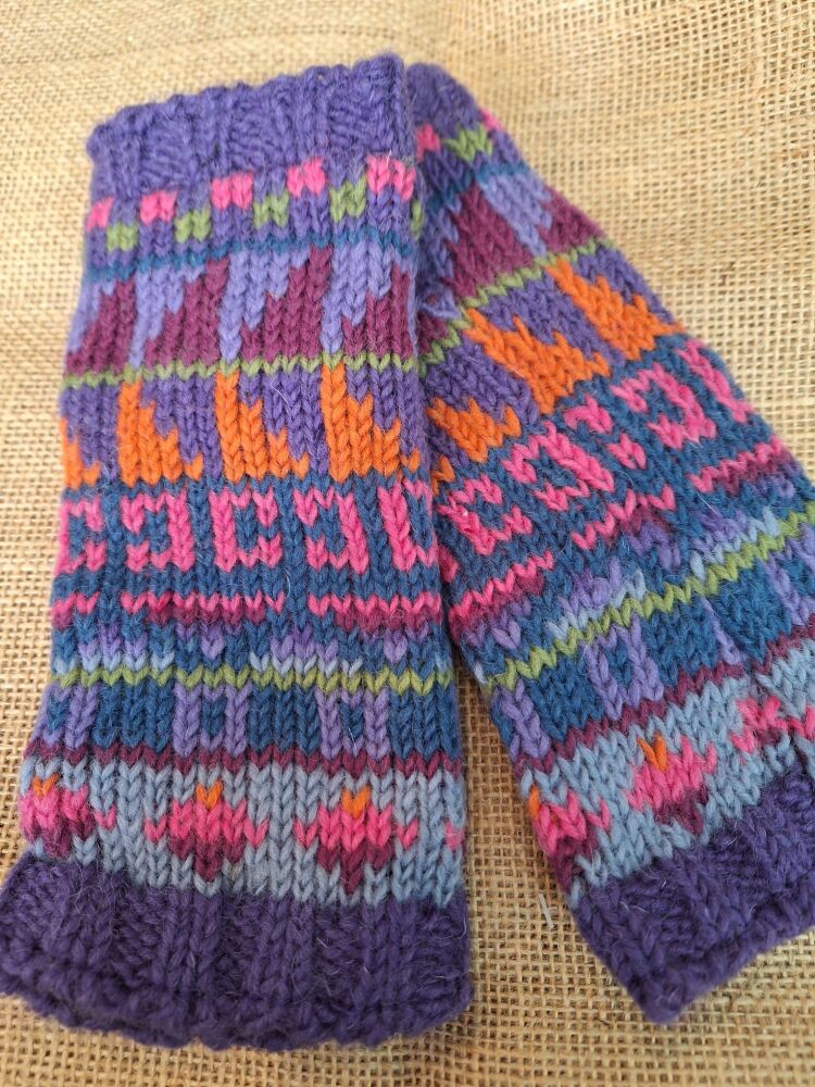 Marrakech - Handknitted Wrist Warmers