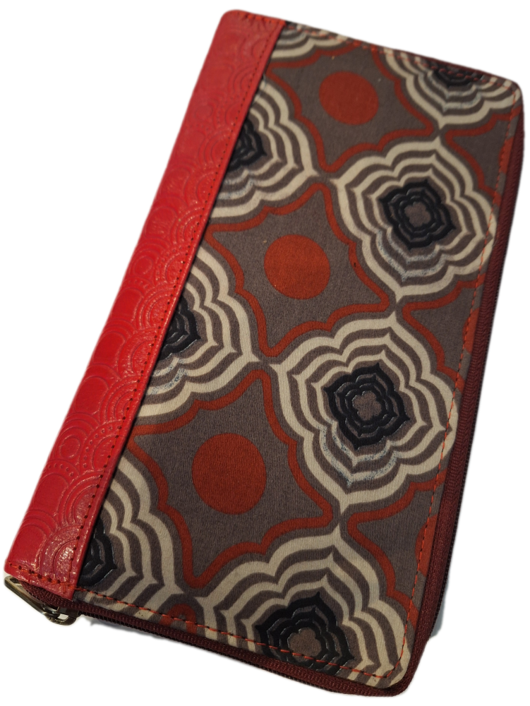 Block Print Travel Document Holder - Design 6