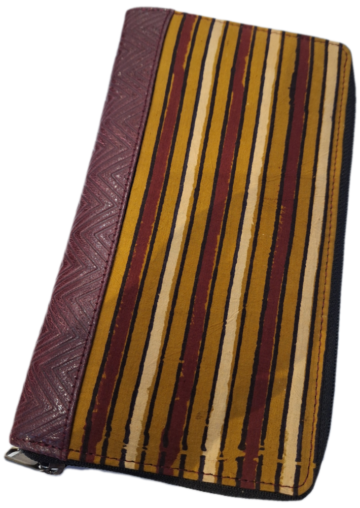 Block Print Travel Document Holder - Design 10