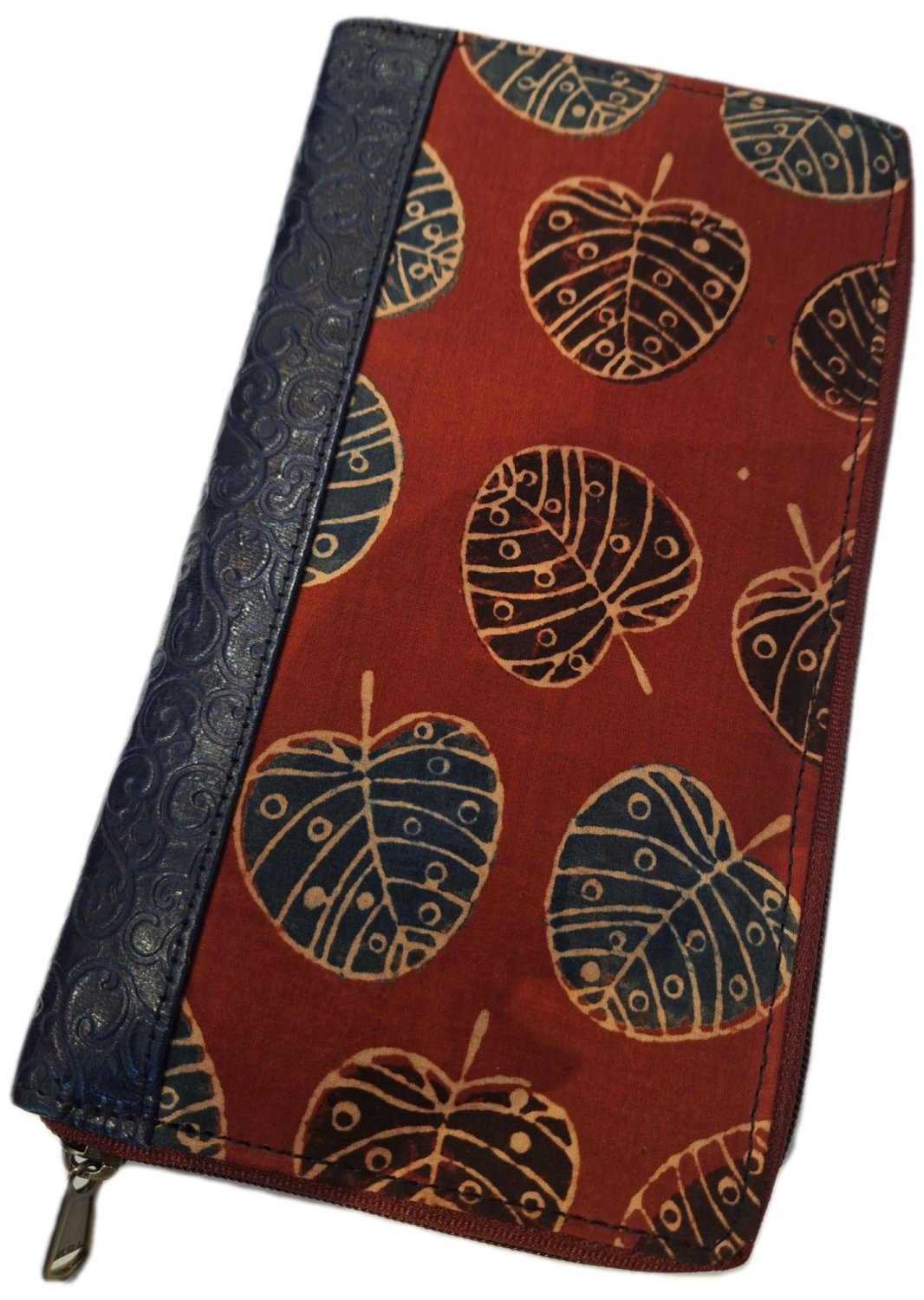 Block Print Travel Document Holder - Design 2