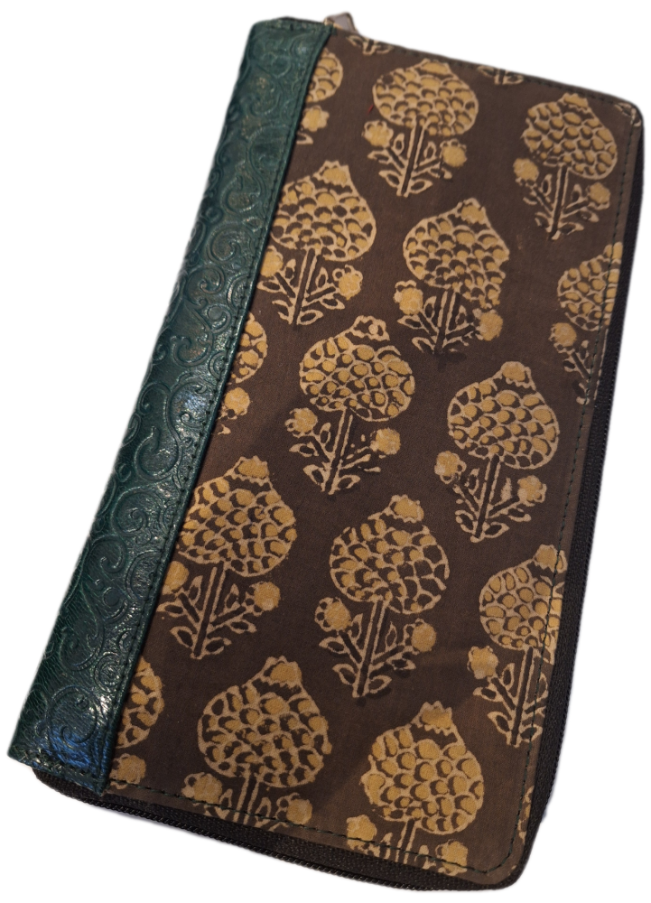 Block Print Travel Document Holder - Design 5