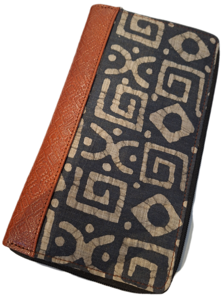 Block Print Travel Document Holder - Design 8