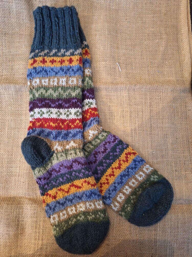 Shetland - Handknitted Long Socks