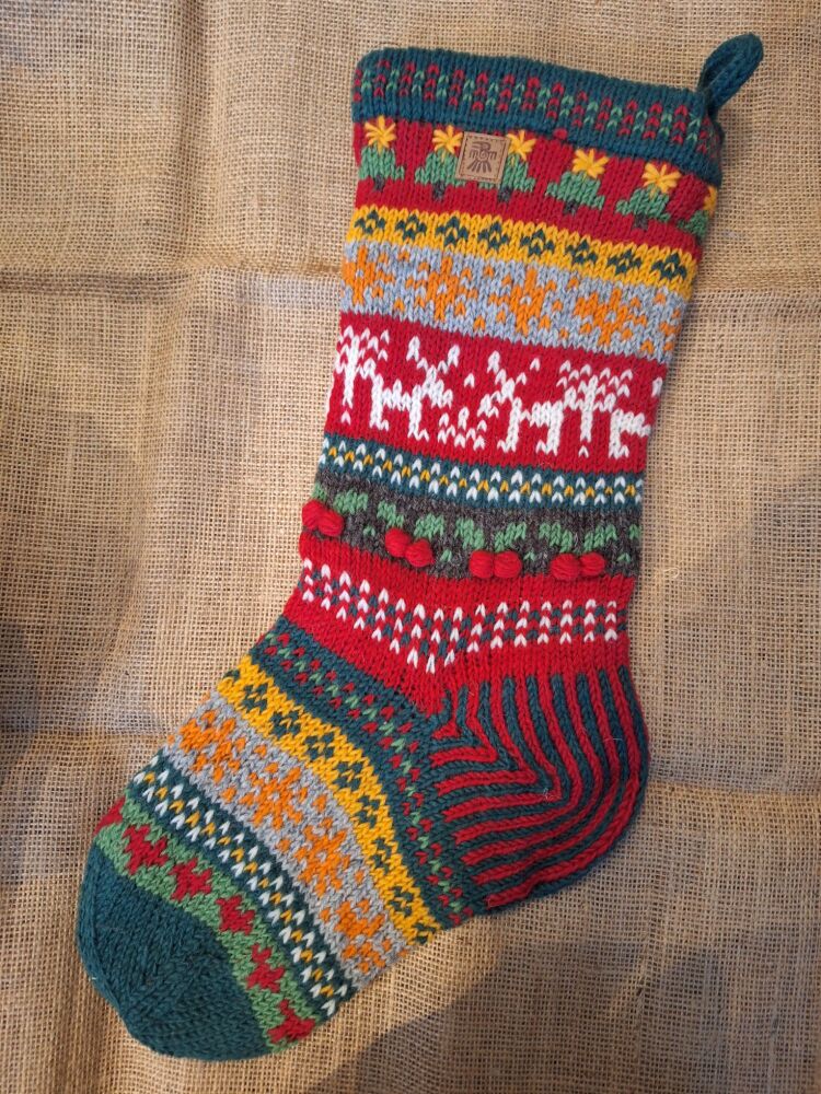Handknitted Christmas Stocking