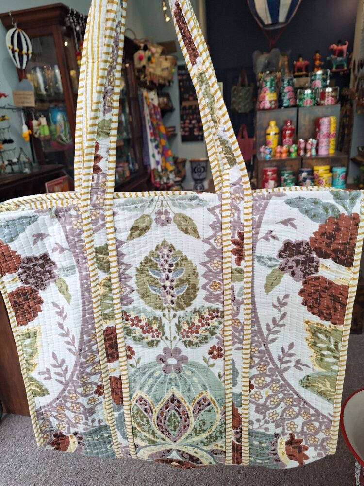 Large Cotton Tote Bag - Design 21