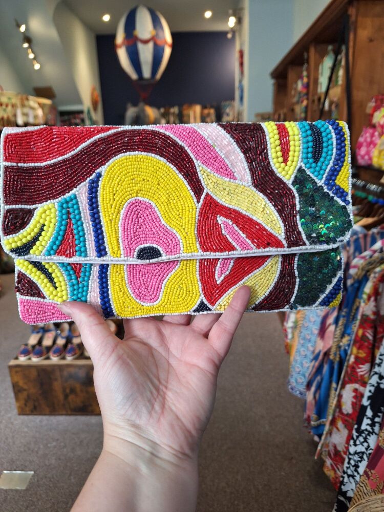 Beaded Handbag - Psychedelica