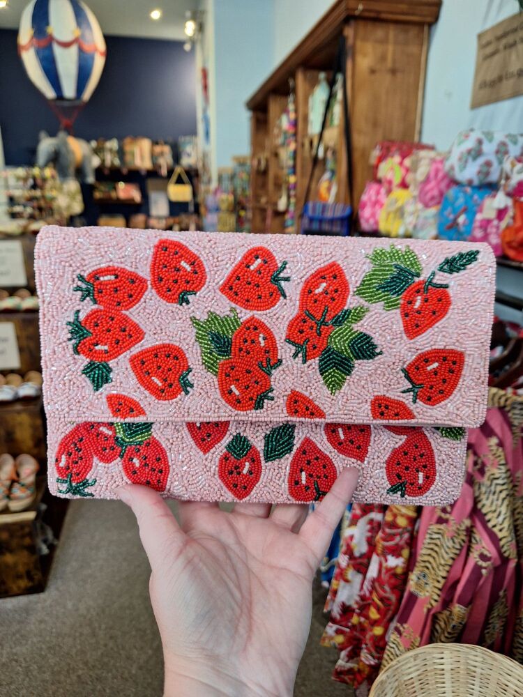 Beaded Handbag - Strawberry Sundae