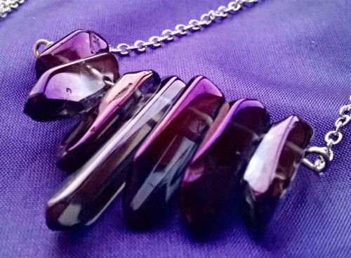 Gorgeous Purple Titanium Druzy Quartz Pendant on a 30