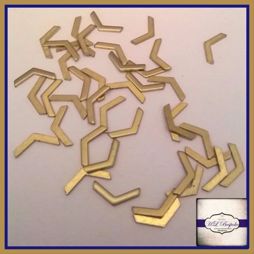 Solderable Accent UK - 5 x Raw Brass Chevrons