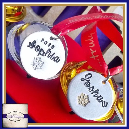 Personalised Believe Bells - For Those Who Truly Believe - Christmas Tree D