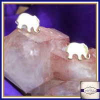 Sterling Silver Elephant Earrings - Cute Little Elephant Studs Gift Boxed