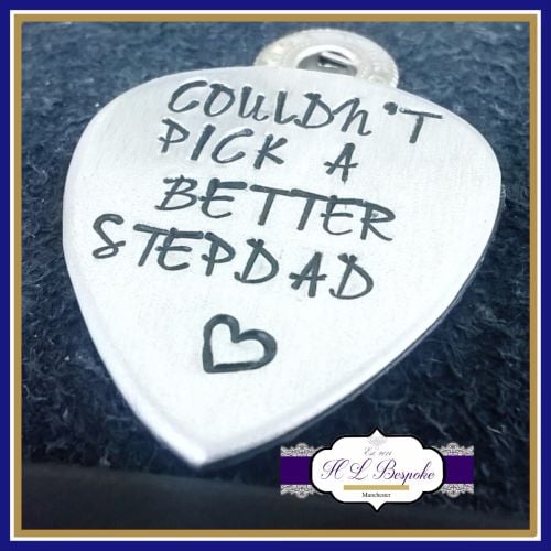 Stepdad Gift - Stepdad Guitar Pick - I Couldn't Pick A Better Stepdad - Ste
