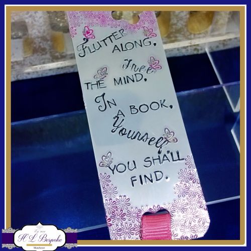 Personalised Bookmark - Custom Bookmark With Initial Charm - Bookworm Gift