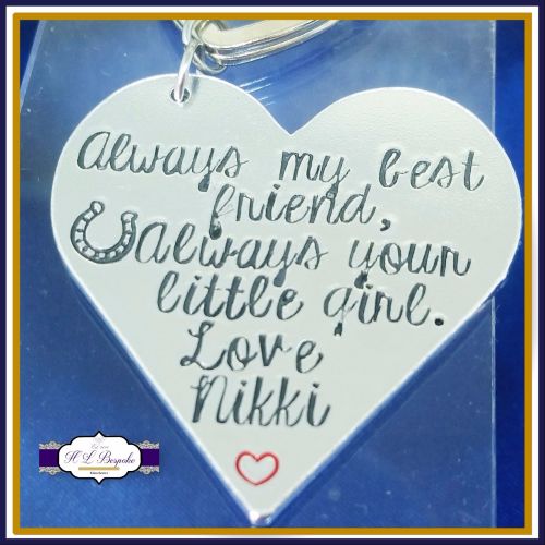 Personalised Father Of The Bride Gift - Father Of The Bride Keyring - Fathe