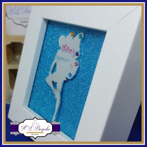 Small Framed Fairy Gift - Personalised Girls Bedroom Decor - Fairy Wall Dec