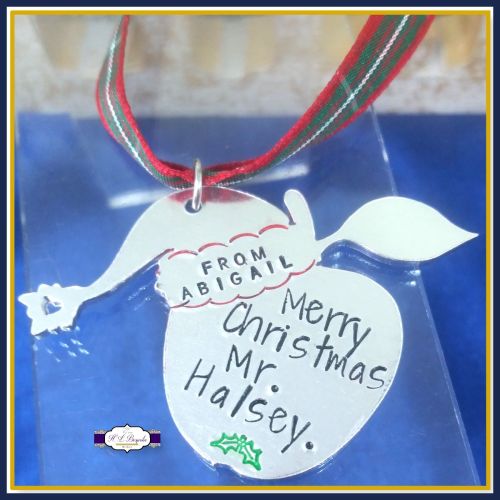 Personalised Teacher Christmas Tree Decoration - Christmas Gift For Teacher