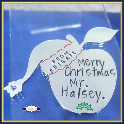 Personalised Teacher Christmas Magnet Gift - Christmas Gift For Teachers -