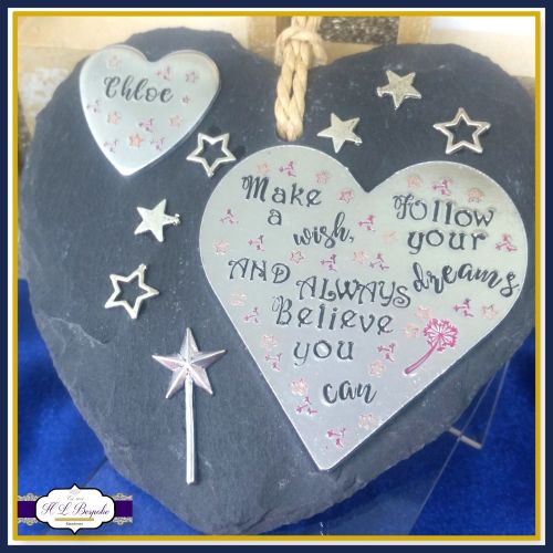 Personalised Plaque for Child's Bedroom - Children's Plaque - Make A Wish G