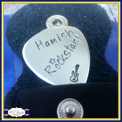 NAME Rockstar Guitar Pick - Personalised Guitar Pick - Musical Gifts For Bo