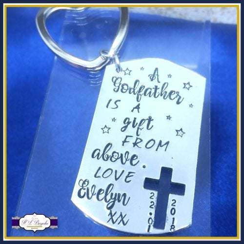 Gifts For Godparents - A Godfather Is A Gift From Above - Personalised Godf