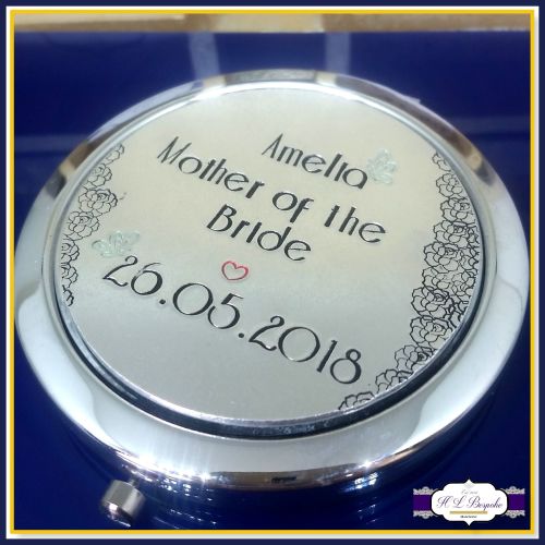 Mother Of The Groom Gift - Mother Of The Bride Gift - Personalised Compact