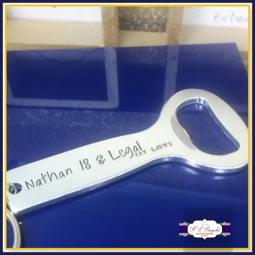 Personalised #legal 18th Birthday Gift - Personalised Bottle Opener - You C