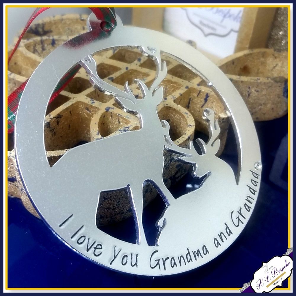 Grandma & Grandad Grandparent Christmas Decoration - Grandma Christmas Gift - Grandad Christmas - Christmas Decoration Gift For Nanny Nan