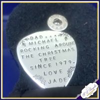 Personalised Christmas Guitar Pick - Dad Gift - Dad Guitar Pick - Rocking Uncle Gift - Father's Day Gift - Grandad Gift - Stepfather Gift - Plectrum