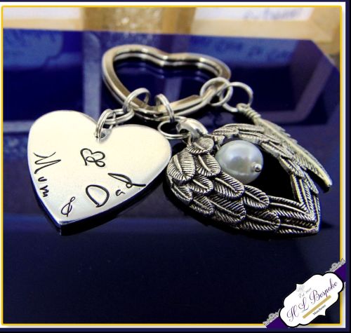 Personalised Memorial Keychain - Bereavement Keyring - Bereavement Gift - I