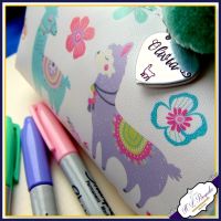 Personalised Llama Pencil Case - Llama Gift - Llama Stationery - Llama Makeup Case - Gifts For Girls - Stationery Addict Gift - Llama Love