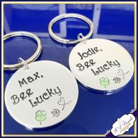 Personalised Bee Lucky Keyring - Bee Gift - Be Lucky Gift - Bee Lucky Keychain - Be Lucky Keychain - Bumble Bee Keyring - Bumble Bee Gift