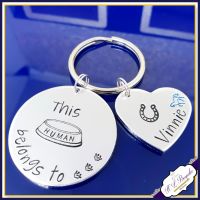 Personalised Horse Rider Gift - This Human Belongs To Keyring - Horse Gift - Horse Owner Gift - This Human - Horse Rider - Horse Lover Gift