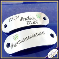Marathon Trainer Tags - Marathon Gift - 26.2 Gift - Jogger Trainer Tags - Runner Gift - Fitness Lace Plate - Marathon Des Sables - Boston