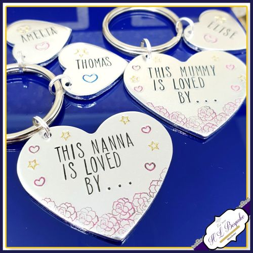 personalised auntie keyring