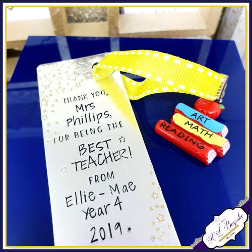 Personalised Teacher Bookmark - Bookmark for Teacher - Bookmark Gift for Te