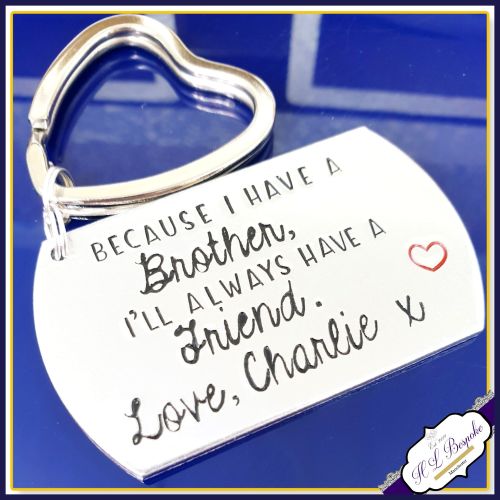 Personalised Brother Keyring - Personalised Brother Gift - Sentimental Brot