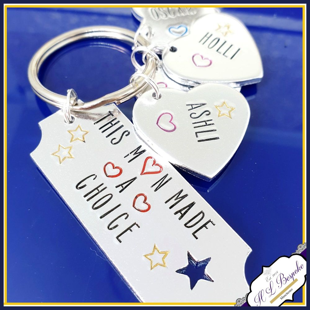 Special Stepdad Glass Top Key Chain Stepfather Personalized Father/'s Day Gift
