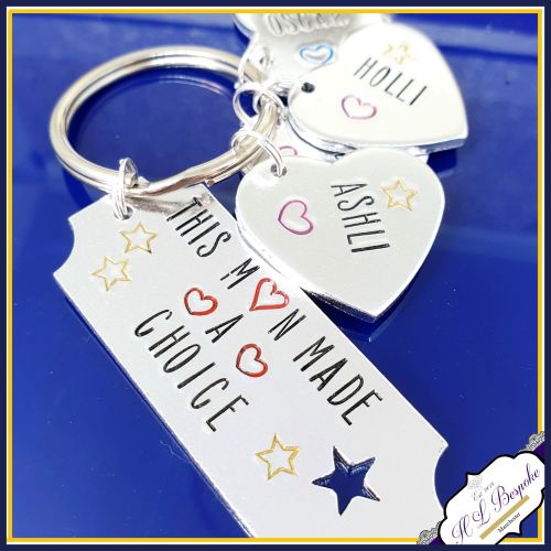 Personalised Stepdad Keyring - Step Father Keychain - Stepdad Gift - Step F